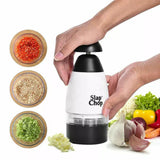 Manual Vegetable Chopper – Multi-Function Garlic Press & Slicer with Stainless Steel Blades