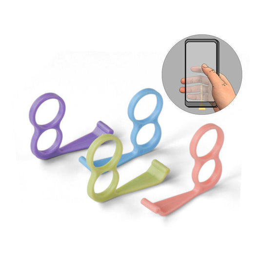 Universal Lazy Phone Ring Stand – Portable Anti-Drop ABS Holder for Desk