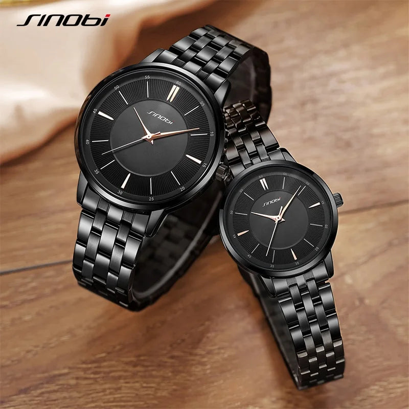 Sinobi Women's Classic Quartz Watch – Waterproof Stainless Steel Wristwatch