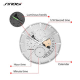 Sinobi Men’s Chronograph Quartz Watch – Stainless Steel Business Timepiece with Multiple Dials