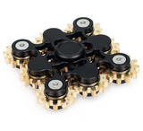 Metal Gear Fidget Spinner – Nine-Tooth Linkage EDC Toy for Stress Relief & Focus