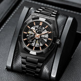 T-Winner Men’s Automatic Stainless Steel Watch – Luxury Business Wristwatch