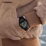 Sinobi Men's Quartz Watch – Multifunction Business Timepiece with Calendar & Leather Strap
