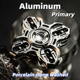 Metal Fidget Spinner – Interlocking Mechanical Tuning Fork EDC Stress Relief Toy, Cool Handheld Desk Gift for Kids