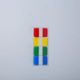 Creative cute transparent index stickers removable wave dot fluorescent label indicator stickers color waterproof sticky sticky notes