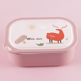 304 Stainless Steel Insulated Lunch Box – With 2 Compartments for Kids & Students