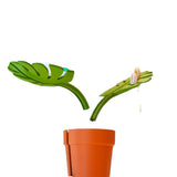 Mirror leaf tortoise bamboo simulation plant bathroom storage box/toothbrush toothpaste rack/home decoration