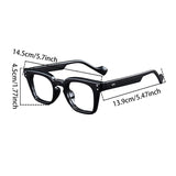 Retro Square Anti-Blue Light Glasses for Adults – Unisex Full-Frame Fashion Eyewear