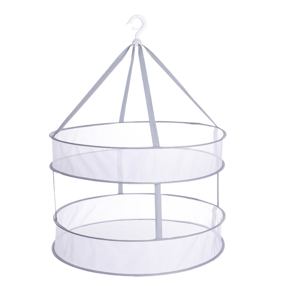 Household Clothes Drying Basket Clothes Drying Net Bag Underwear Socks Deformation-resistant Drying Artifact Balcony Foldable Storage Clothes Drying