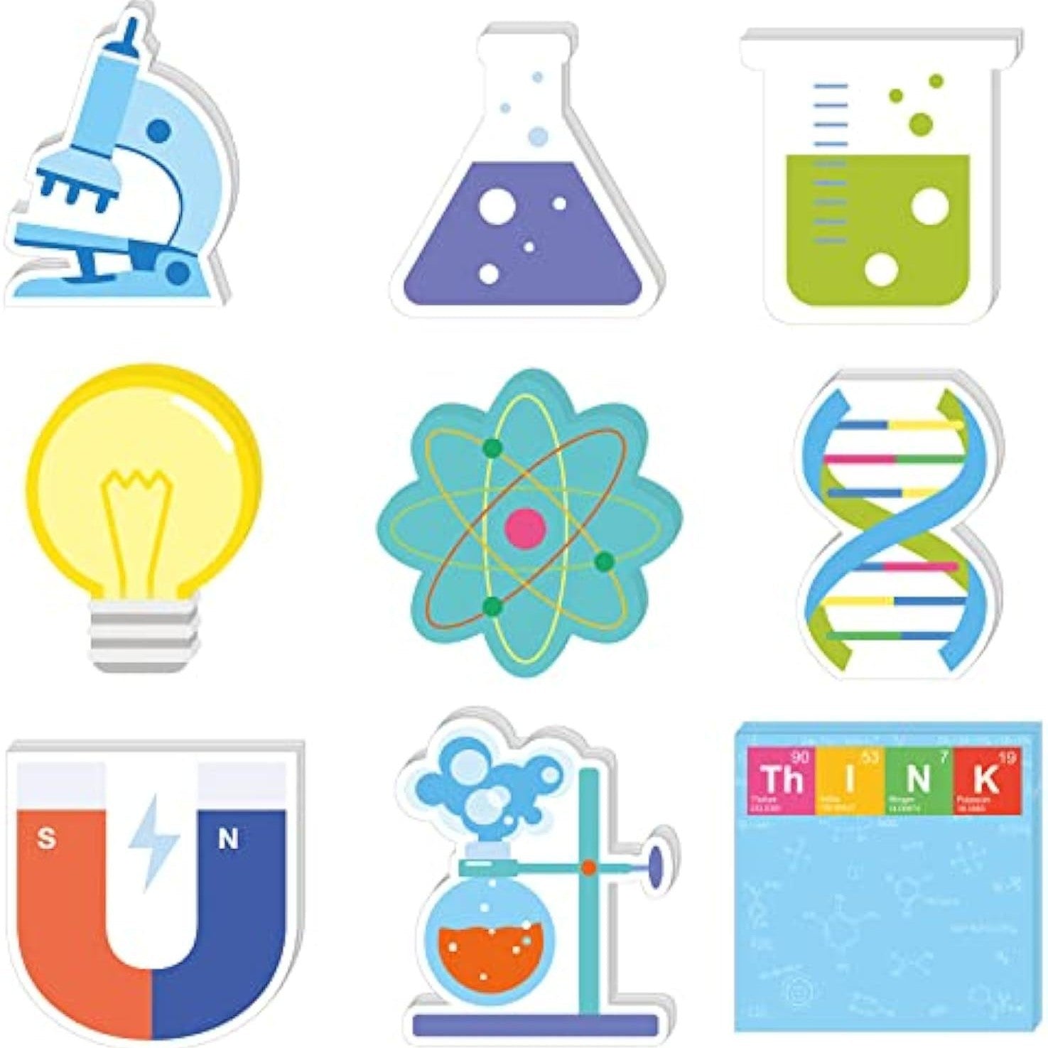 Cross-border Fun Science Series Post-it Notes suit Notes Notepad N Post-it Office School Supplies