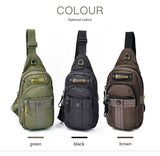 Volunteer Men’s Oxford Crossbody Messenger Bag – Large Capacity Canvas Shoulder Bag