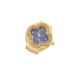 BOZHI Luxury Four-Leaf Clover Ring Watch – Diamond Quartz Finger Watch