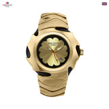PRECIOUS DUKE Men’s Quartz Titanium Watch – 46mm Artistic Dial, Business Timepiece