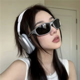 [Solarix] Silver Wraparound Sunglasses