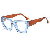 Y2K Square Frame Sunglasses with Thick Rim & Blue Light Protection | Trendy Fashion Glasses