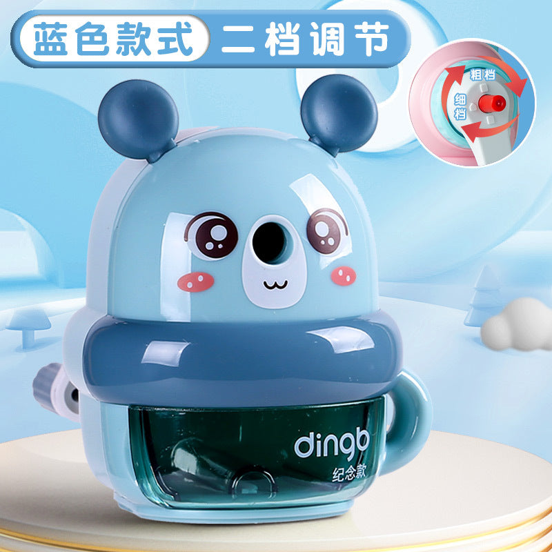 Kulomi Pencil Sharpener Primary School Student Pencil Sharpener Hand-cranked Automatic Pencil Sharpener Durable Pencil Sharpener