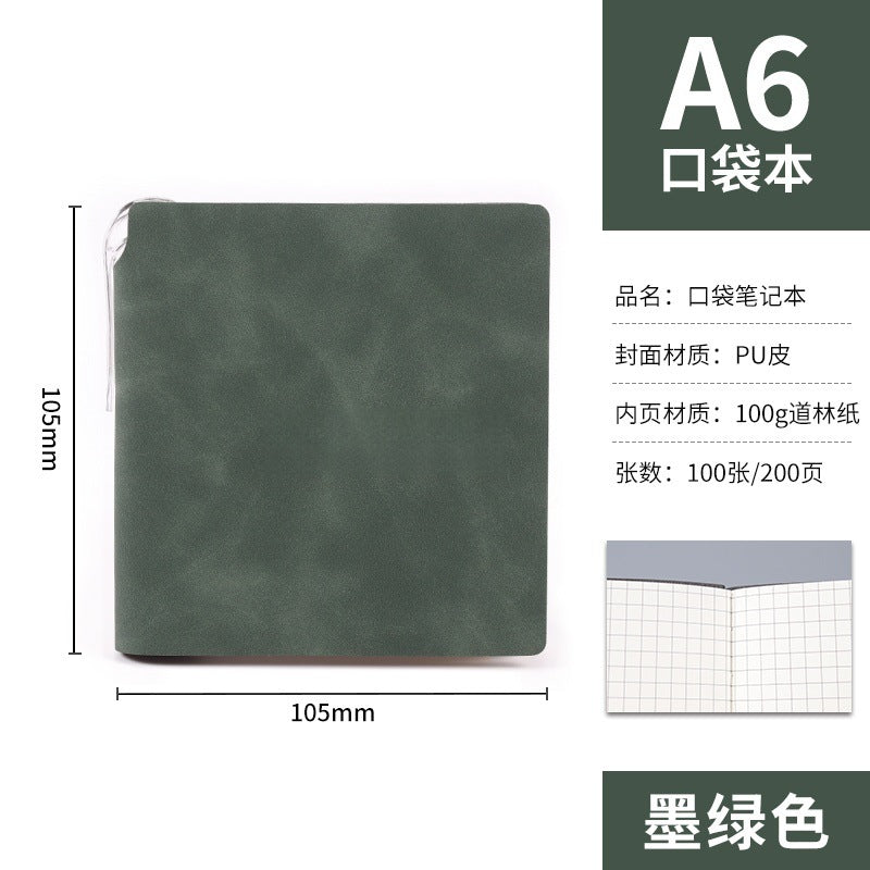 A7 Portable Pocket Notebook in Stock, Blank Stampable Notebook, Cultural and Creative Souvenir Notebook for Tourist Attractions and Museums, Customizable