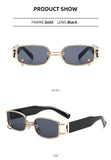 Retro Modern UV400 Sunglasses – Small Metal Frame Trendy Eyewear for Men & Women