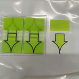 Withdrawable Newspaper Stickers Contract Documents Indicating Label Stickers SIGN HERE Arrows Classification Index Stickers Post-it Stickers