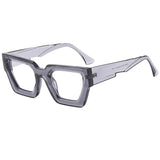 Y2K Square Frame Sunglasses with Thick Rim & Blue Light Protection | Trendy Fashion Glasses
