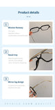 Large Frame Anti-Blue Light Glasses | Trendy Metal Eyewear for Everyday Screen Protection