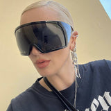 [Alcyoneus] Futuristic Oversized Sunglasses