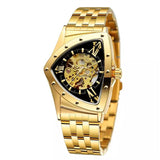 Forsining Men's Skeleton Automatic Watch – Fashion Diamond Dial Mechanical Timepiece