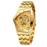 Forsining Men's Skeleton Automatic Watch – Fashion Diamond Dial Mechanical Timepiece