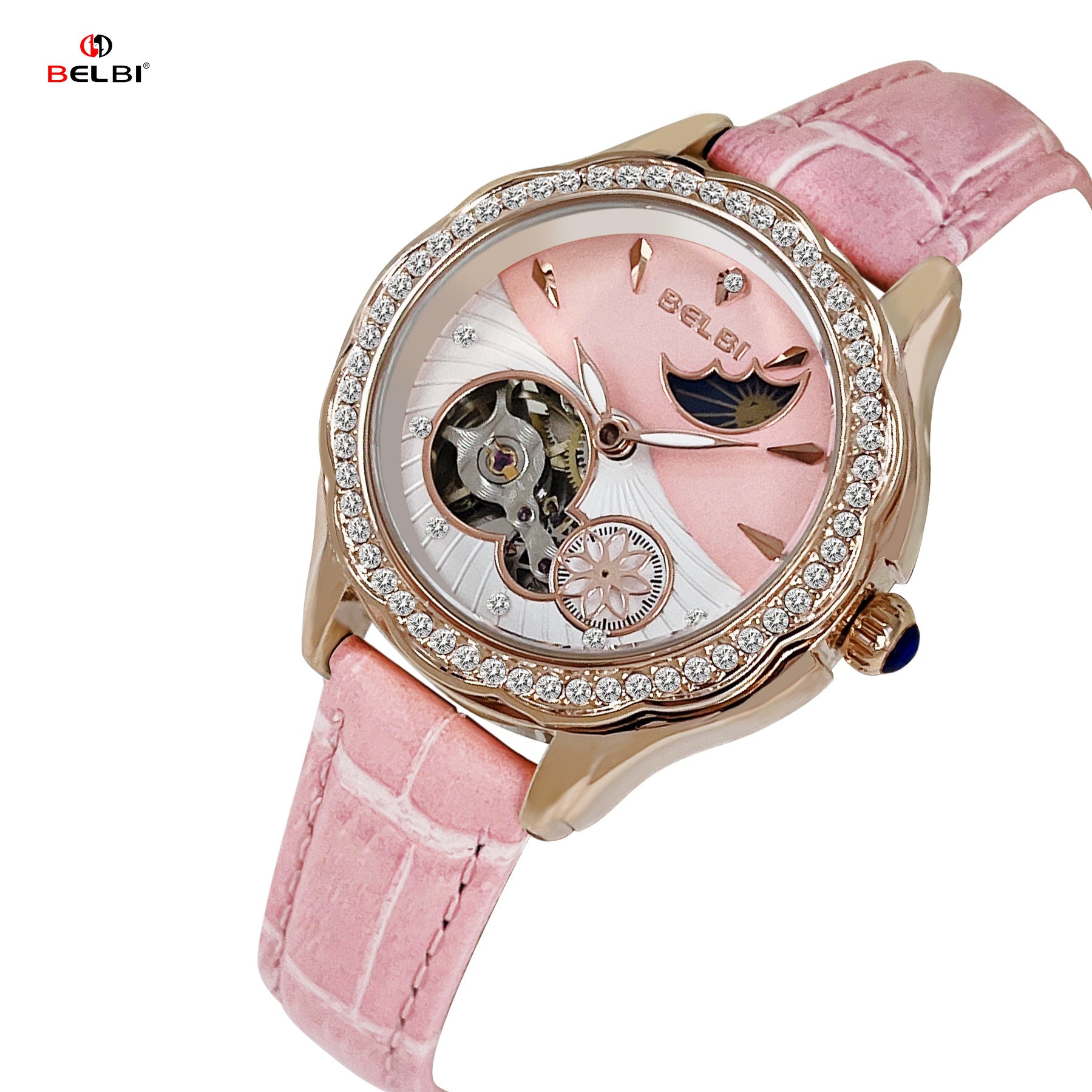 BELBI Women's Tourbillon Mechanical Watch