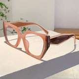 Fluorescent Polygon Anti-Blue Light Glasses – Trendy Full Frame Eyewear for Adults