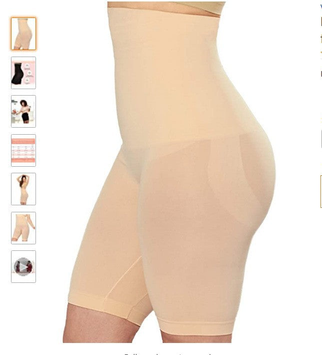 Tummy Control and Butt-Lifting Pants for Women, Seamless High-Waisted Safety Shorts, Tummy Control and Butt-Lifting Shapewear Pants, Super Strong Tummy Control Pants