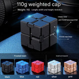 Aluminum Alloy Infinity Cube – Pocket-Sized Fidget Toy for Stress Relief & Focus