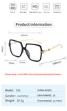 Large Frame Anti-Blue Light Glasses | Trendy Metal Eyewear for Everyday Screen Protection