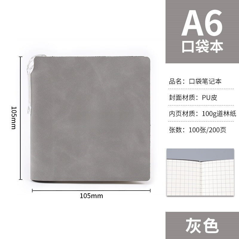 A7 Portable Pocket Notebook in Stock, Blank Stampable Notebook, Cultural and Creative Souvenir Notebook for Tourist Attractions and Museums, Customizable