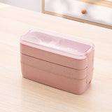 Three-Layer Microwave-Safe Bento Lunch Box with Soup Can – 900ml