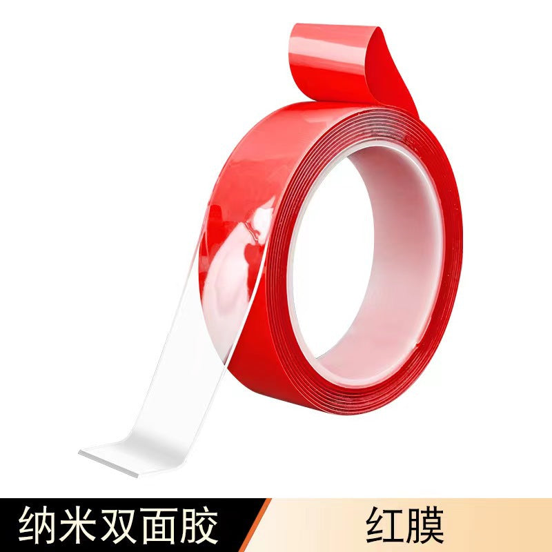 Nano adhesive tape transparent non-marking high viscosity strong fixed nail-free adhesive office household car Nano double-sided adhesive