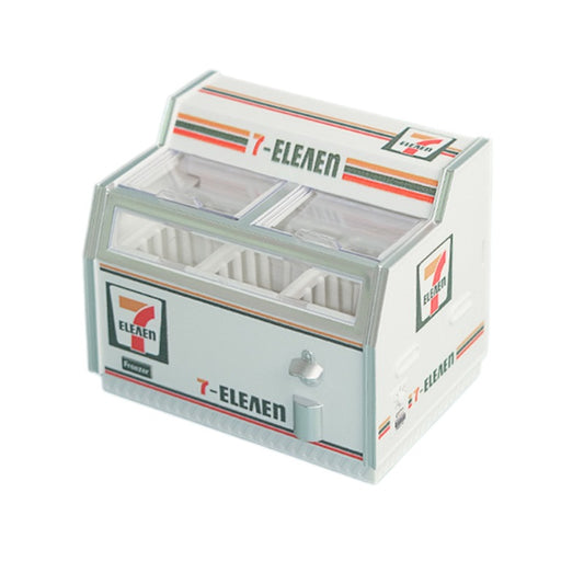 7-Eleven Mini Magnetic Freezer Toy – Simulation Dollhouse Appliance, Fridge Magnet Decor