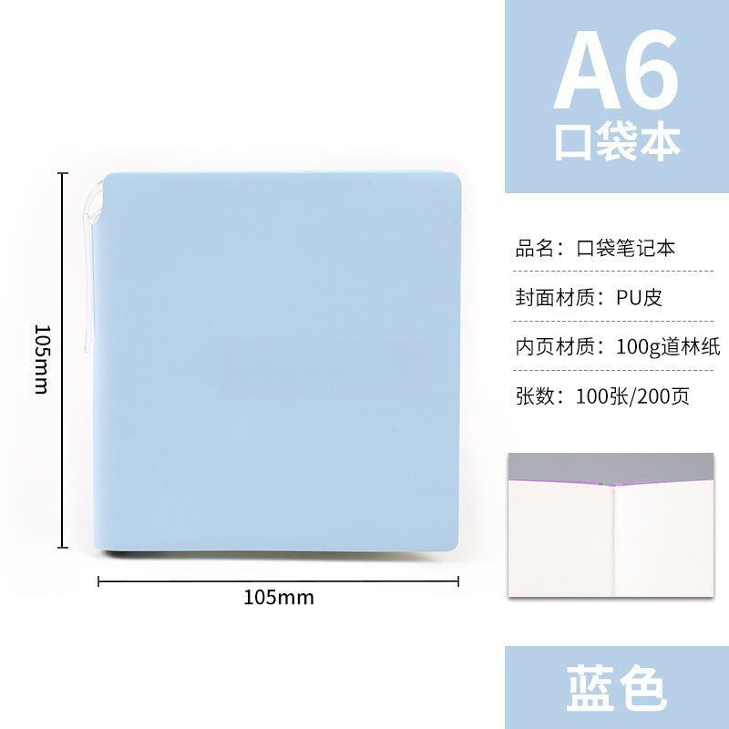 A7 Portable Pocket Notebook in Stock, Blank Stampable Notebook, Cultural and Creative Souvenir Notebook for Tourist Attractions and Museums, Customizable