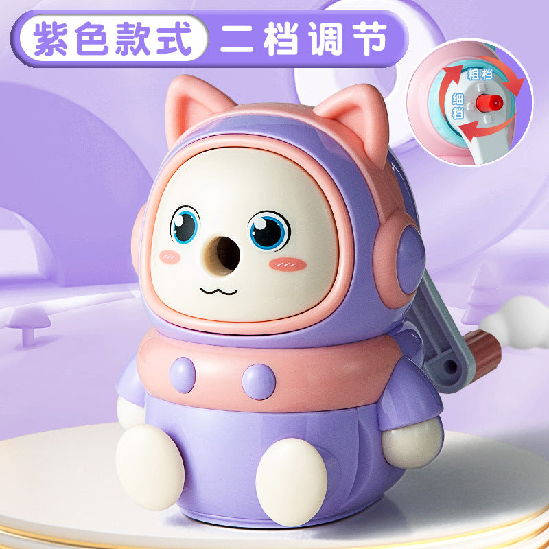 Kulomi Pencil Sharpener Primary School Student Pencil Sharpener Hand-cranked Automatic Pencil Sharpener Durable Pencil Sharpener