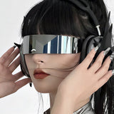 [Utopia] Futuristic Wraparound Sunglasses