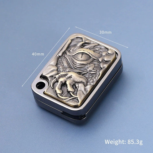 New Foreign Trade Zinc Alloy Edc Magic Dragon Sliding Push Coin Metal Push Coin Stress Relief Toy Handheld Gadget