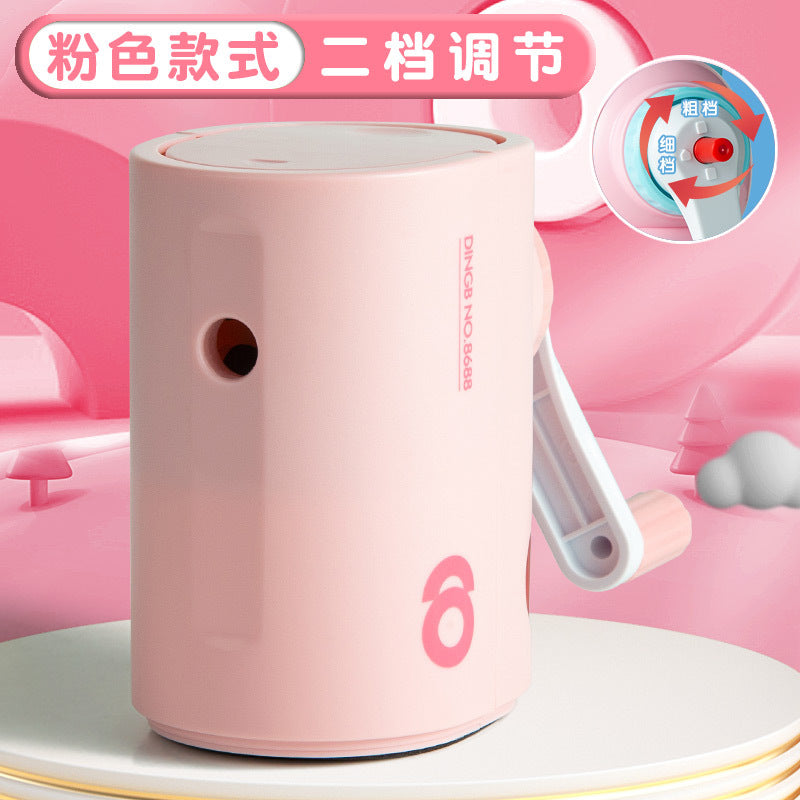 Kulomi Pencil Sharpener Primary School Student Pencil Sharpener Hand-cranked Automatic Pencil Sharpener Durable Pencil Sharpener