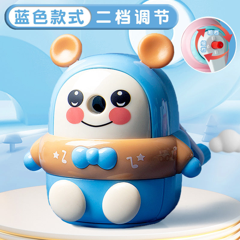Kulomi Pencil Sharpener Primary School Student Pencil Sharpener Hand-cranked Automatic Pencil Sharpener Durable Pencil Sharpener