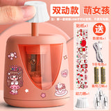 True Color Pencil Sharpener, Automatic Pencil Sharpener, Special Electric Pencil Sharpener for Children and Primary School Students, Rechargeable Pencil Sharpener