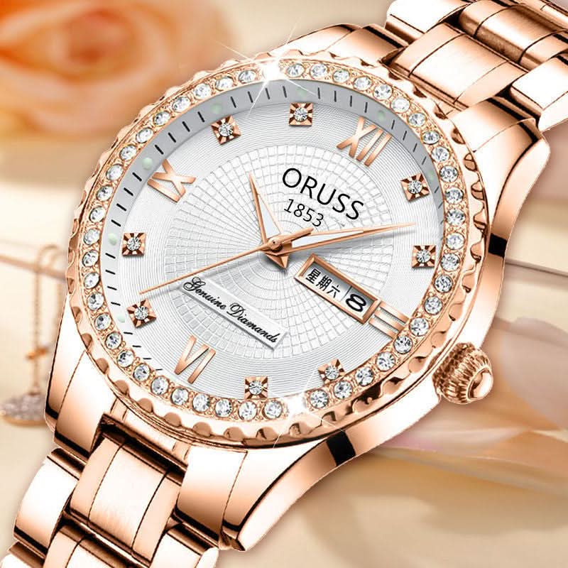 ORUSS Women's Diamond Quartz Watch