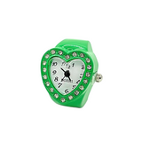 BOZHI Women's Heart-Shaped Ring Watch – Accent Quartz Finger Watch