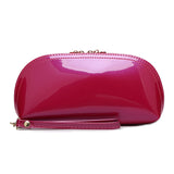 Patent Leather Clutch Bag Women's Cosmetic Bag Korean Style Mini Clutch Banquet Coin Purse Mobile Phone Shell Lipstick Zipper Small Bag