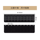 Bra extension buckle 10 buckle three rows of ten buckle belly buckle underwear buckle corset extension buckle accessories Accessories Wholesale