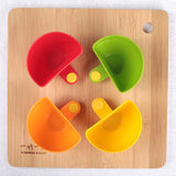 Factory Direct Supply of Creative Plastic Clampable Seasoning Dishes, Salad Seasoning Boxes, Dual-Use Clampable Bowls and Plates, Snack Spoons