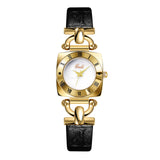 Goldie Niche High-end Women's Watch Retro Square Plate Fashion Quartz Watch Women's Belt Watch Wholesale